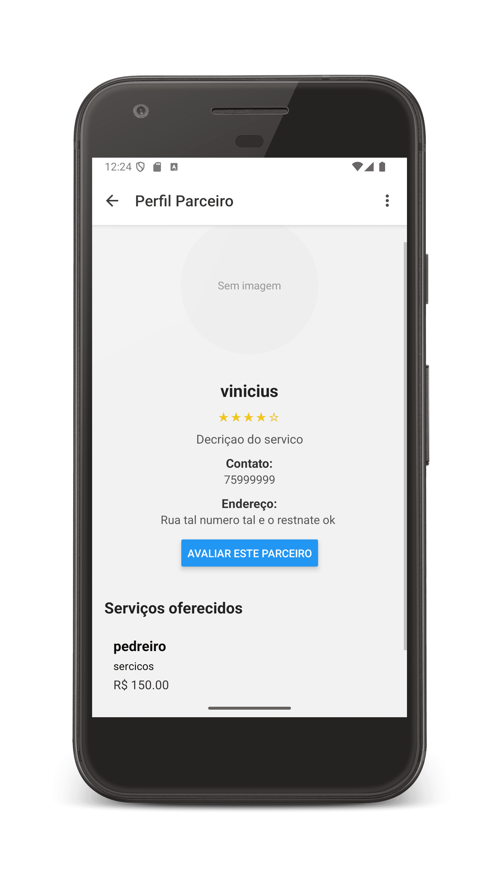 Imagem 3 do projeto Serviço-On com React Native e Firebase