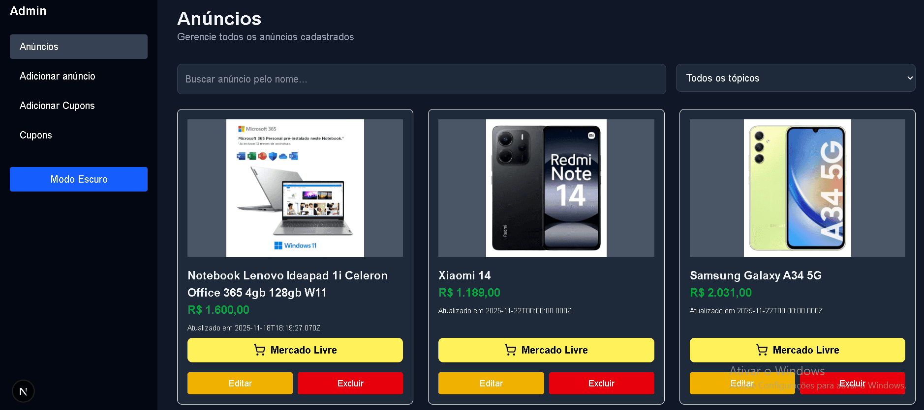 Imagem 4 do projeto VS-Tech Afiliados